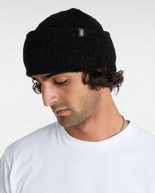 Black Unisex Vans Newton Beanie Australia | VN6750439