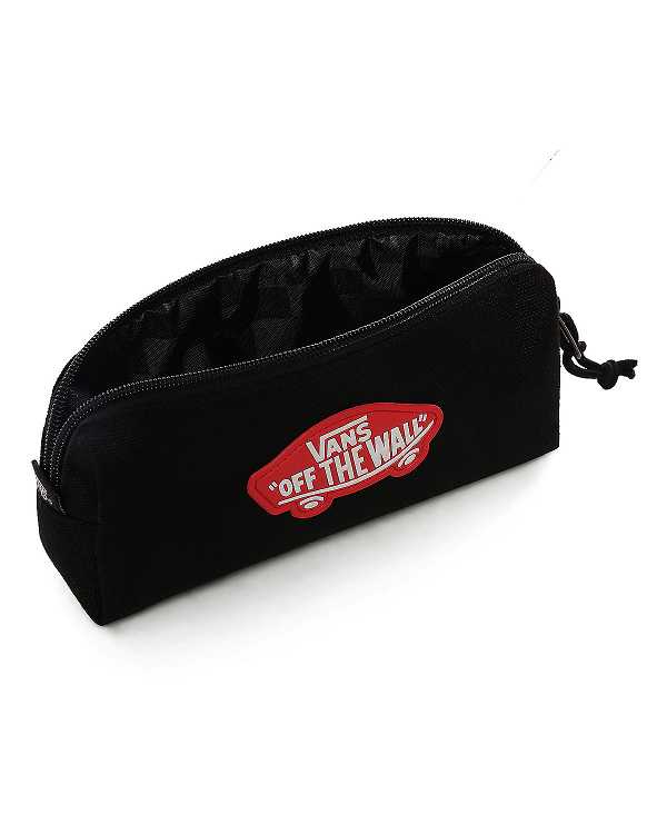 Black Unisex Vans Off The Wall Pencil Pouches Australia | VN1352678