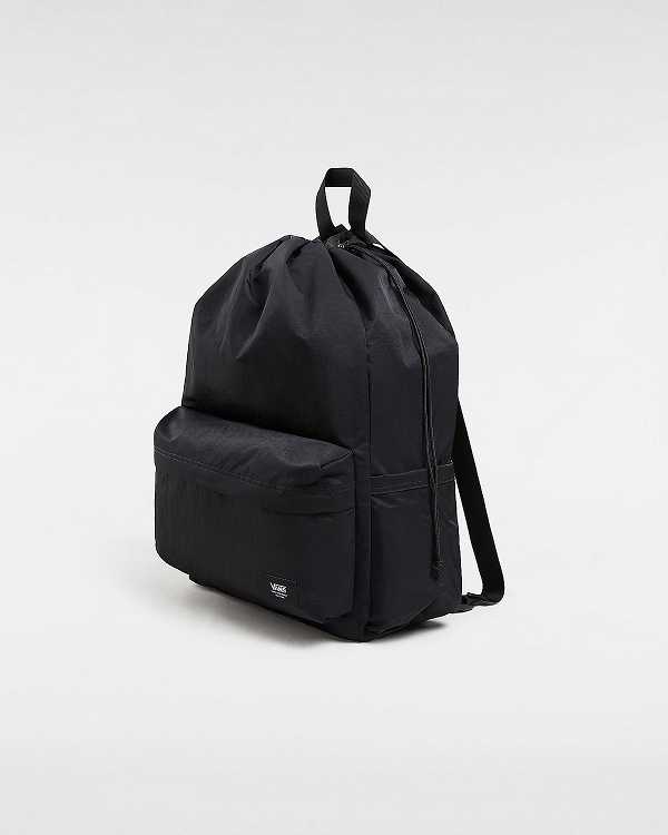 Black Unisex Vans Old Skool Cinch Backpacks Australia | VN7042893