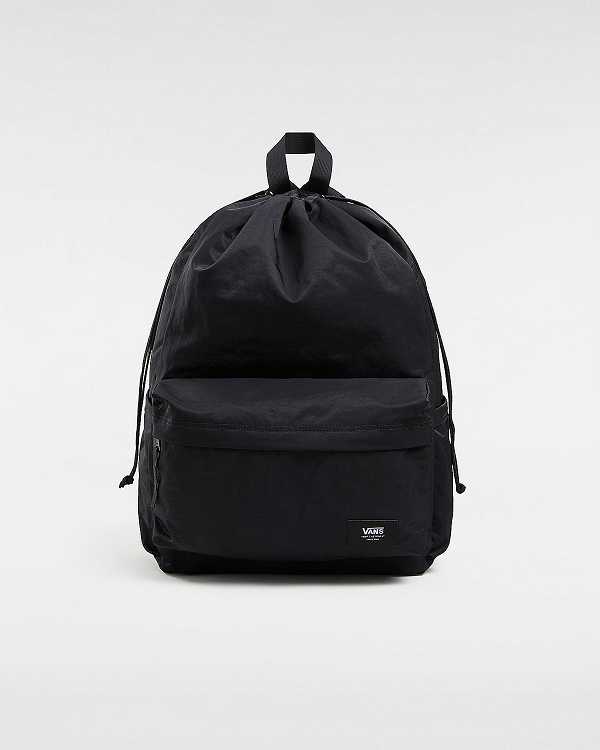 Black Unisex Vans Old Skool Cinch Backpacks Australia | VN7042893