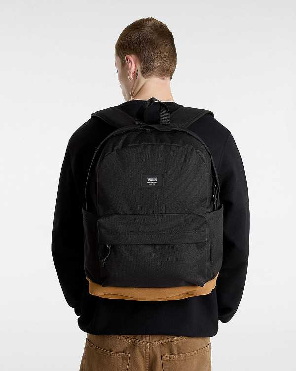 Black Unisex Vans Old Skool Sport Backpacks Australia | VN6789012