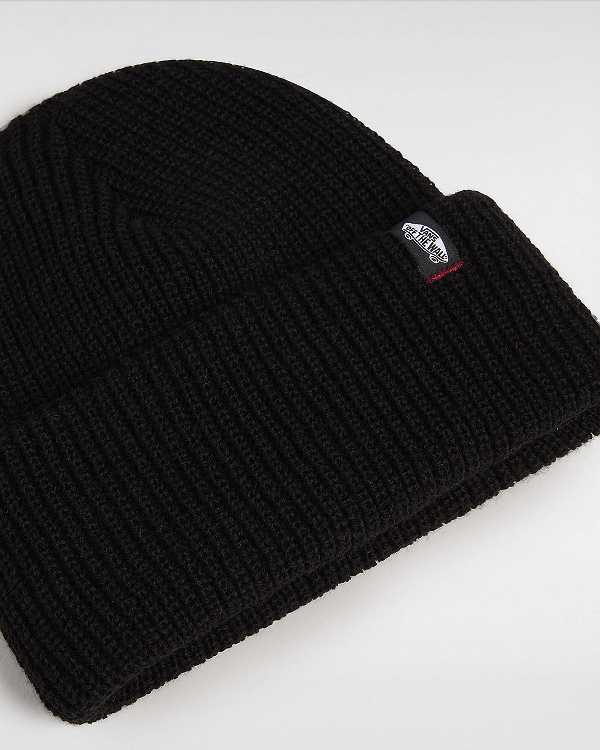 Black Unisex Vans Original Shallow Cuff Beanie Australia | VN7530469