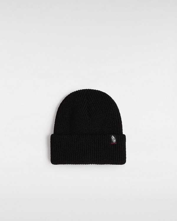 Black Unisex Vans Original Shallow Cuff Beanie Australia | VN7530469