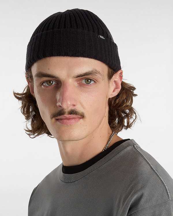 Black Unisex Vans Shallow Cuff Beanie Australia | VN6274913