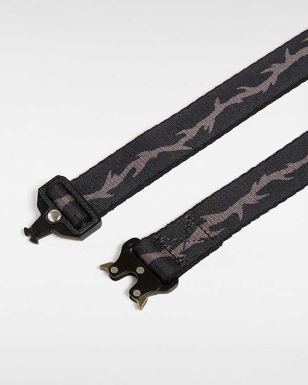 Black Unisex Vans Skate Thorn Web Belts Australia | VN4265780