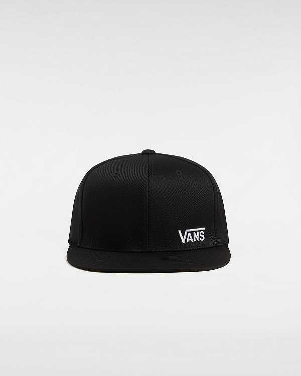 Black Unisex Vans Splitz Flexfit Hats Australia | VN9421867