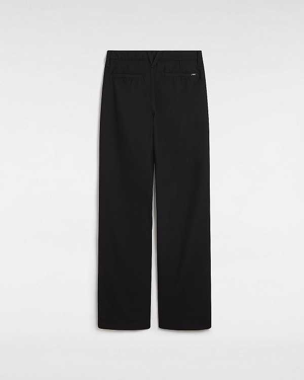 Black Women Vans Alder Relaxed Pleated Pants Australia | VN5967213