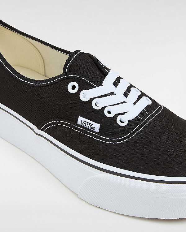 Black Women Vans Authentic Platform Shoes Australia | VN8610245