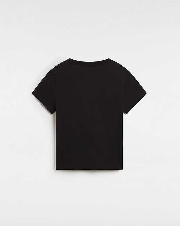 Black Women Vans Basic mini T Shirts Australia | VN2479031