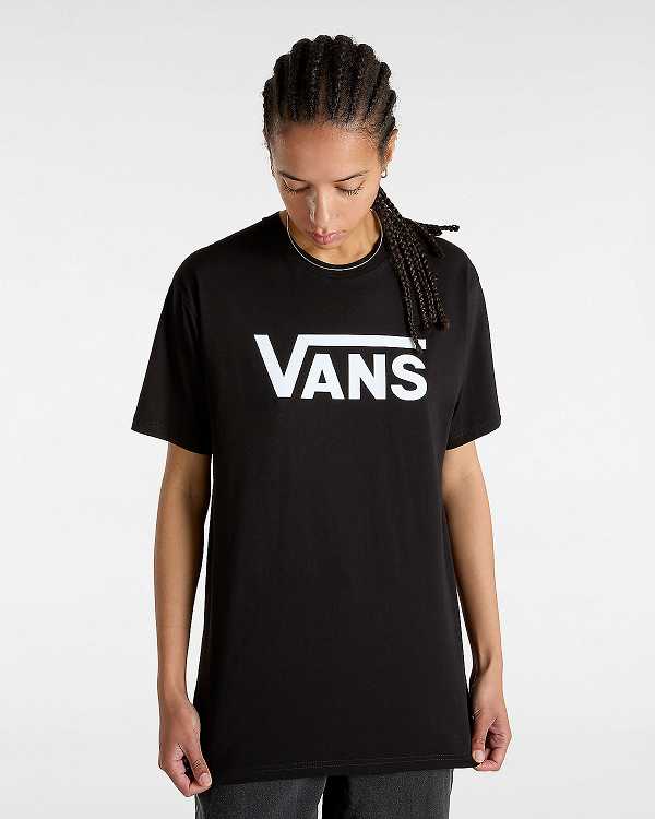 Black Women Vans Classic T Shirts Australia | VN6128597