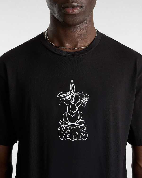 Black Women Vans Crazy Eddy T Shirts Australia | VN2780413