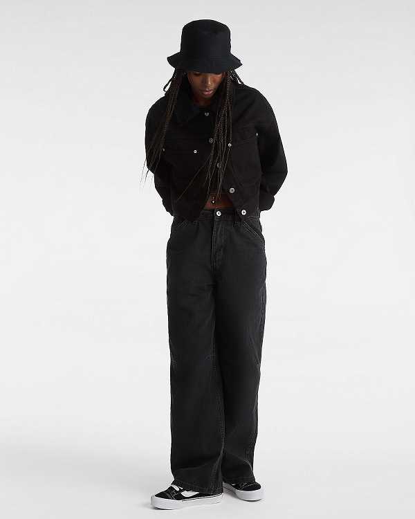 Black Women Vans Curbside Pants Australia | VN3458072