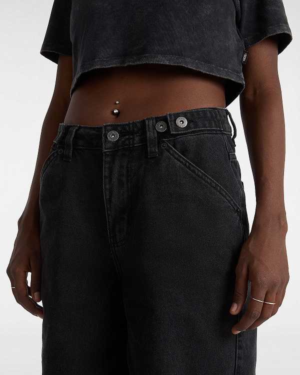 Black Women Vans Curbside Pants Australia | VN3458072