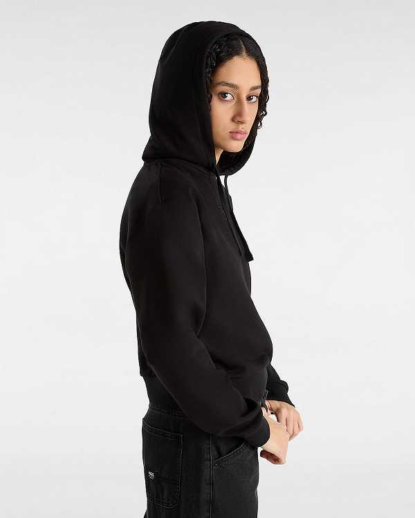 Black Women Vans Essential Relaxed Fit Hoodie Australia | VN6281094