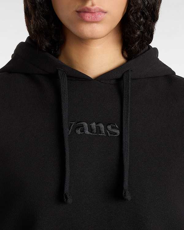 Black Women Vans Essential Relaxed Fit Hoodie Australia | VN6281094