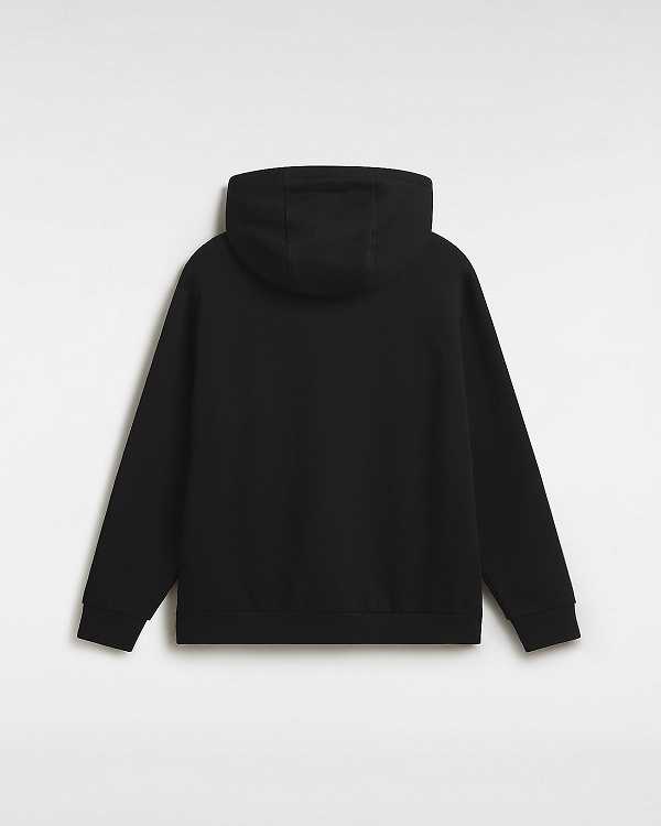 Black Women Vans Essential Relaxed Hoodie Australia | VN2896351