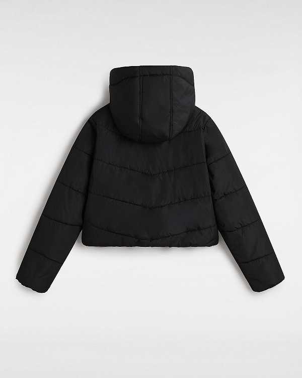 Black Women Vans MTE Foundry Crop Jacket Australia | VN9826540