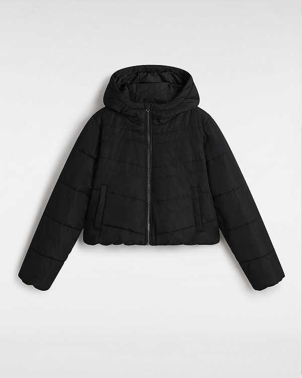 Black Women Vans MTE Foundry Crop Jacket Australia | VN9826540