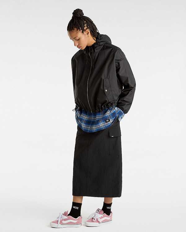 Black Women Vans MTE Theo Windbreaker Australia | VN7621495