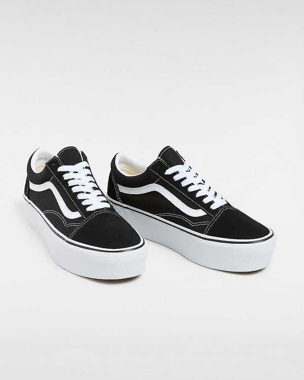 Black Women Vans Old Skool Platform Shoes Australia | VN0264378