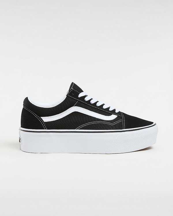 Black Women Vans Old Skool Platform Shoes Australia | VN0264378