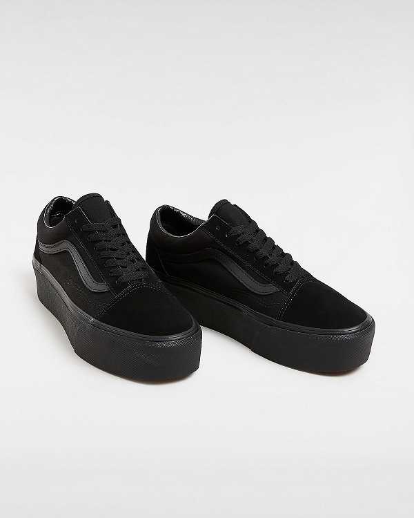 Black Women Vans Old Skool Platform Shoes Australia | VN8576941