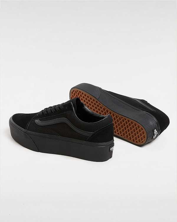 Black Women Vans Old Skool Platform Shoes Australia | VN8576941