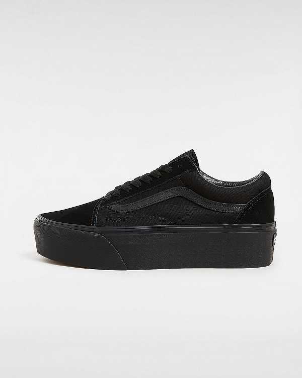 Black Women Vans Old Skool Platform Shoes Australia | VN8576941