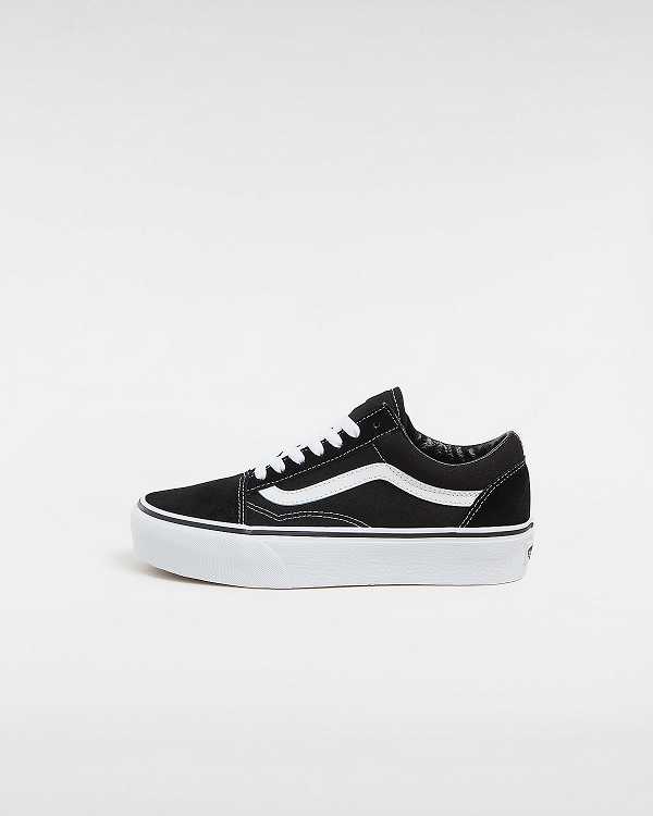 Black Women Vans Platform Old Skool Skate Shoes Australia | VN7201683