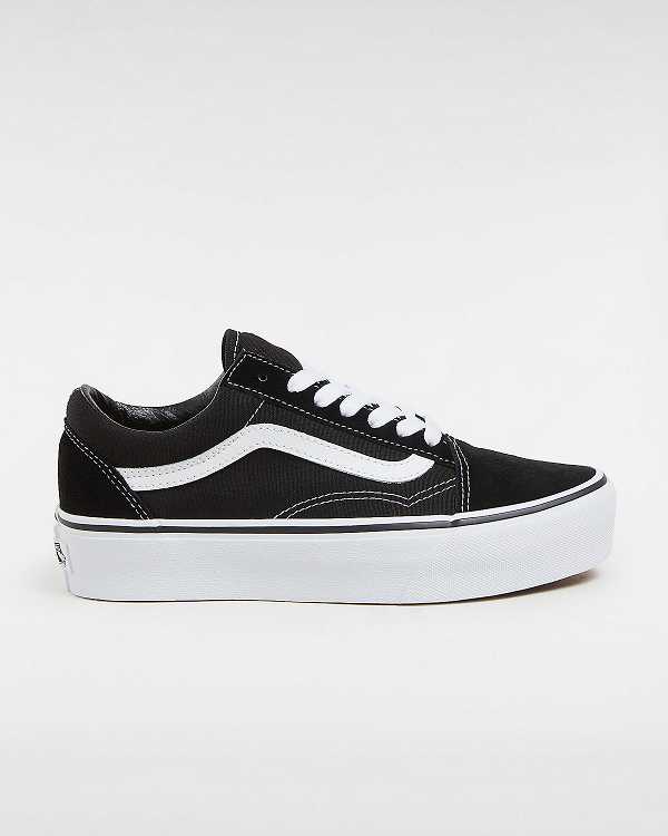 Black Women Vans Platform Old Skool Skate Shoes Australia | VN7201683