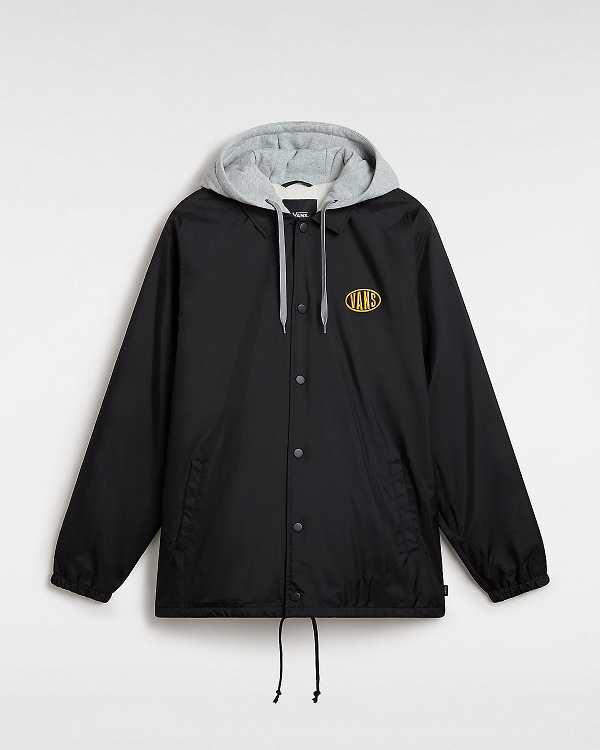 Black Women Vans Riley II Coach Jacket Australia | VN2157864