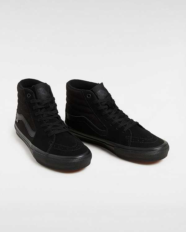 Black Women Vans Sk8-Hi Skate Shoes Australia | VN0475691