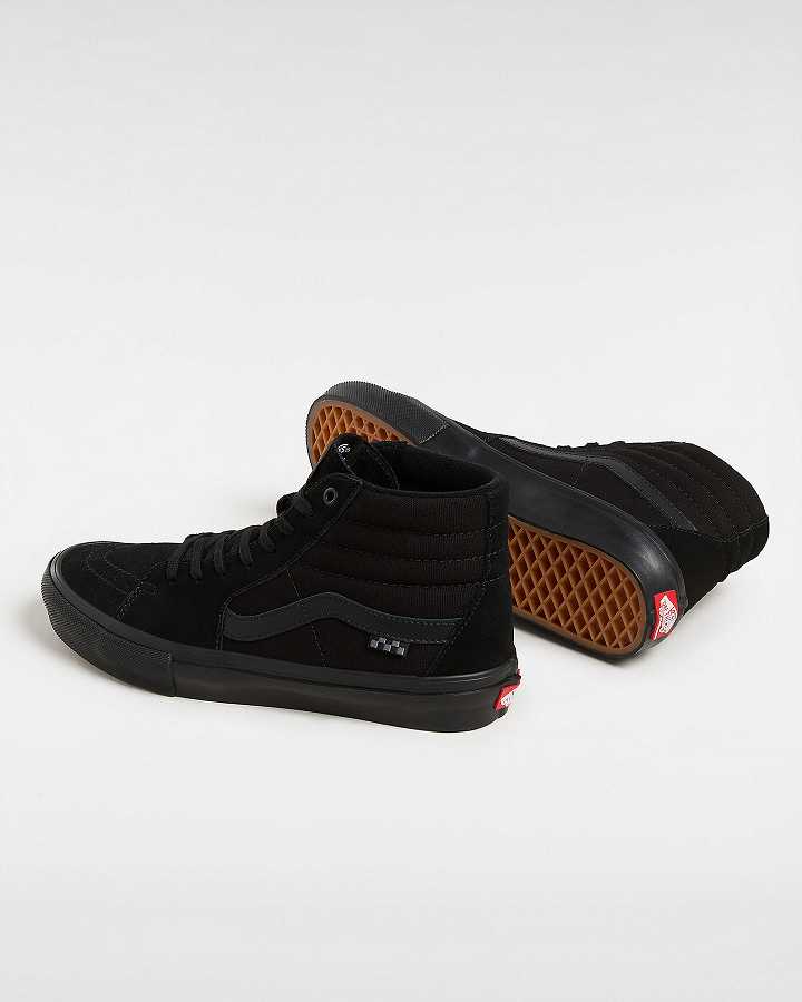 Black Women Vans Sk8-Hi Skate Shoes Australia | VN0475691