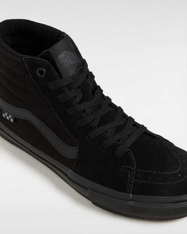 Black Women Vans Sk8-Hi Skate Shoes Australia | VN0475691