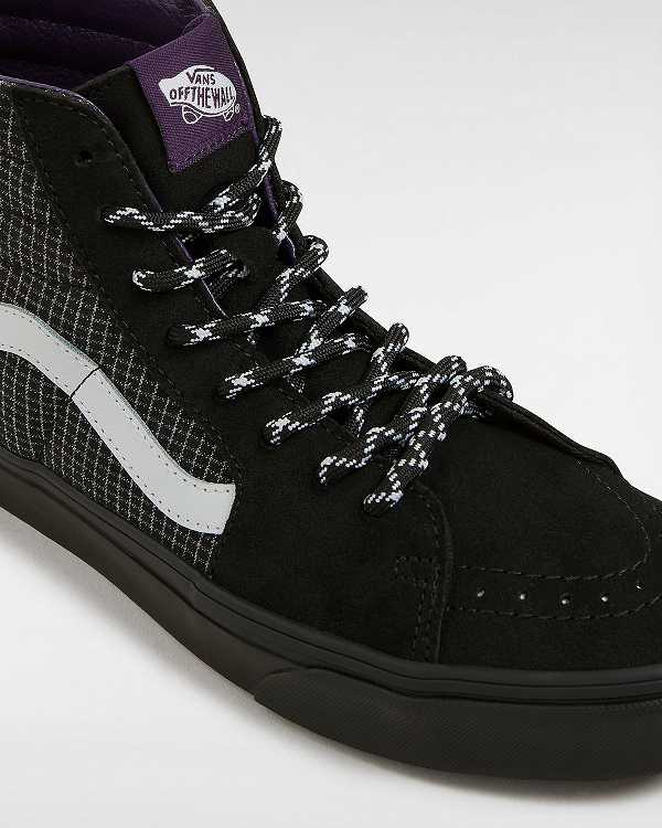 Black Women Vans Sk8-Hi Skate Shoes Australia | VN8964027