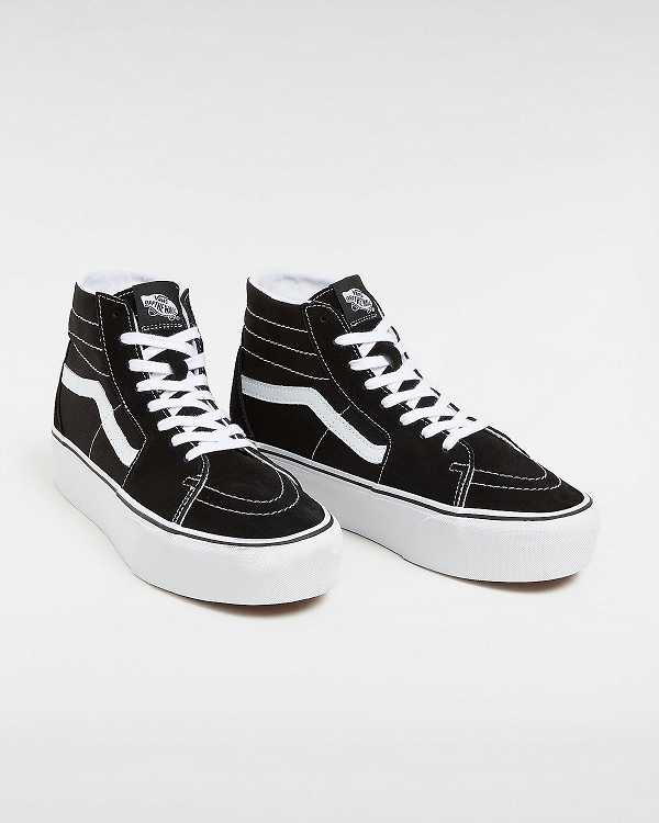 Black Women Vans Sk8-Hi Tapered Platform Shoes Australia | VN7209431