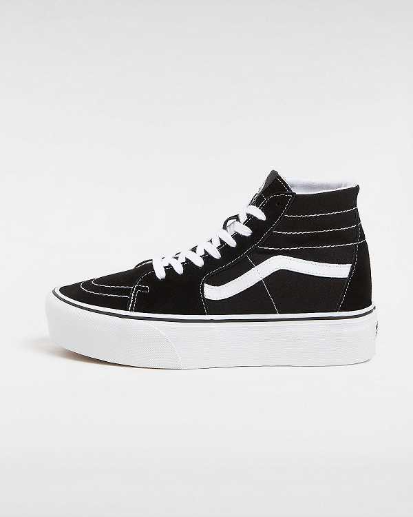 Black Women Vans Sk8-Hi Tapered Platform Shoes Australia | VN7209431