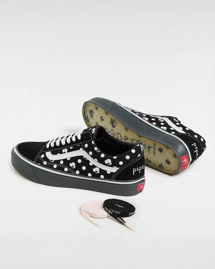 Black Women Vans Vans X Papergirl Old Skool Sneakers Australia | VN4376051