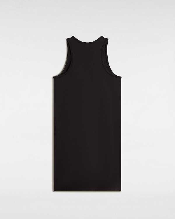 Black Women Vans Varsity Tank Dress Australia | VN6489753