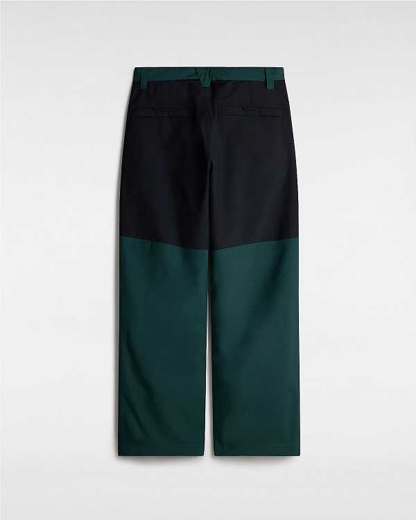 Black / Green Men Vans MTE Hellbound Pants Australia | VN3596217