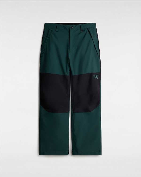 Black / Green Men Vans MTE Hellbound Pants Australia | VN3596217