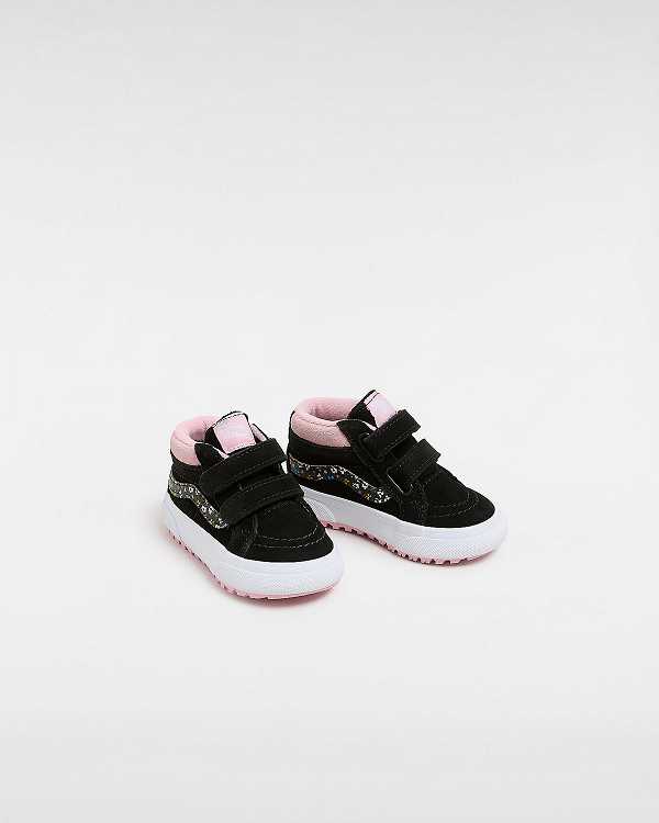 Black / Pink Kids' Vans MTE Sk8-Mid Reissue Hook and Loop (1-4 Years) Sneakers Australia | VN8123065