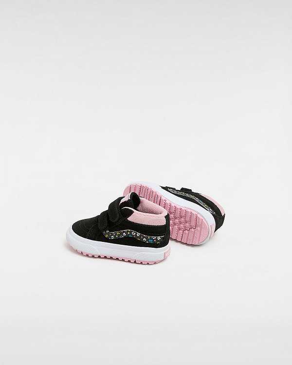 Black / Pink Kids' Vans MTE Sk8-Mid Reissue Hook and Loop (1-4 Years) Sneakers Australia | VN8123065