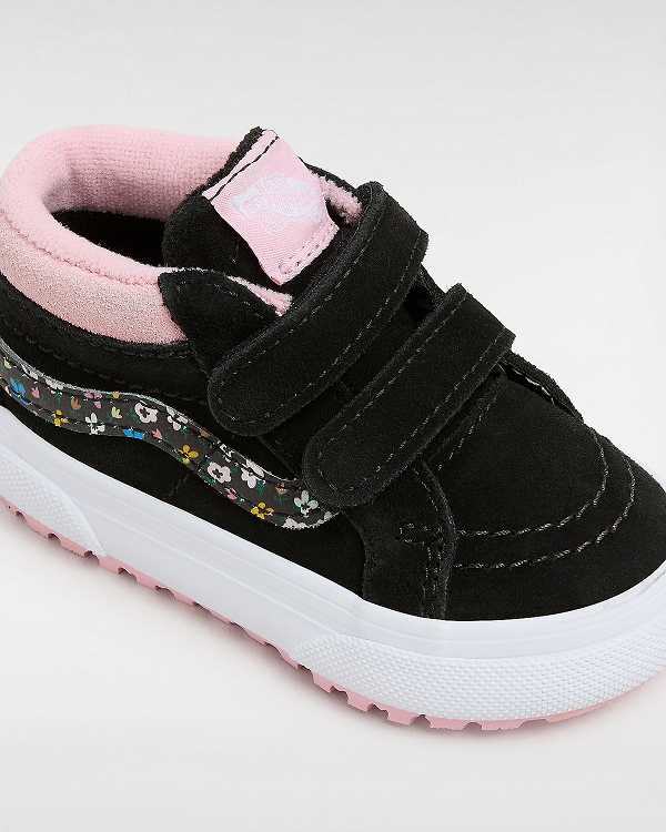 Black / Pink Kids' Vans MTE Sk8-Mid Reissue Hook and Loop (1-4 Years) Sneakers Australia | VN8123065