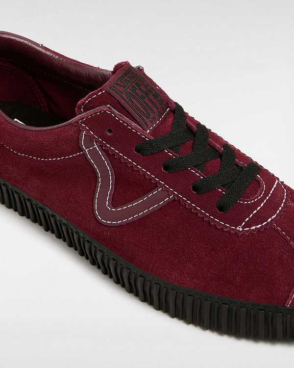 Black / Red Women Vans Sport Low Creeper Suede Sneakers Australia | VN1706529