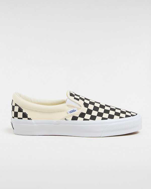 Black / White Men Vans Premium 98 Slip On Shoes Australia | VN5126397