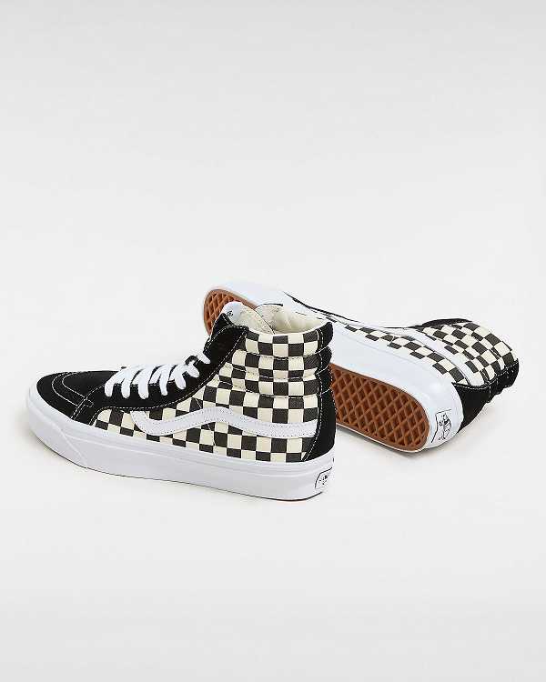 Black / White Men Vans Premium Sk8-Hi 38 Reissue Skate Shoes Australia | VN3086547