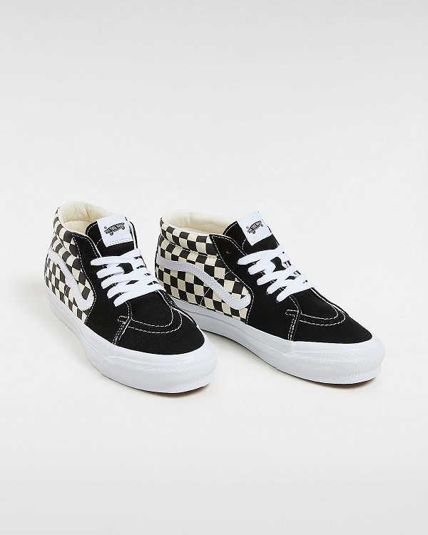 Black / White Men Vans Premium Sk8-Mid 83 Sneakers Australia | VN7340159