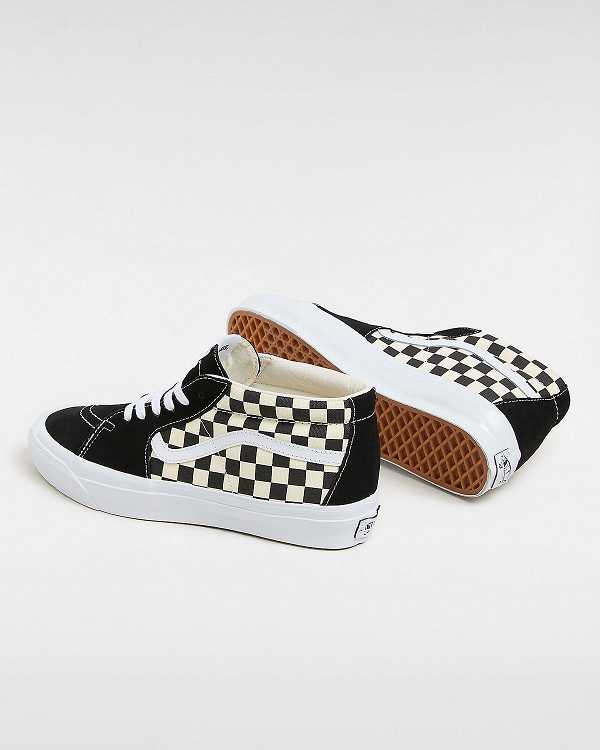 Black / White Men Vans Premium Sk8-Mid 83 Sneakers Australia | VN7340159