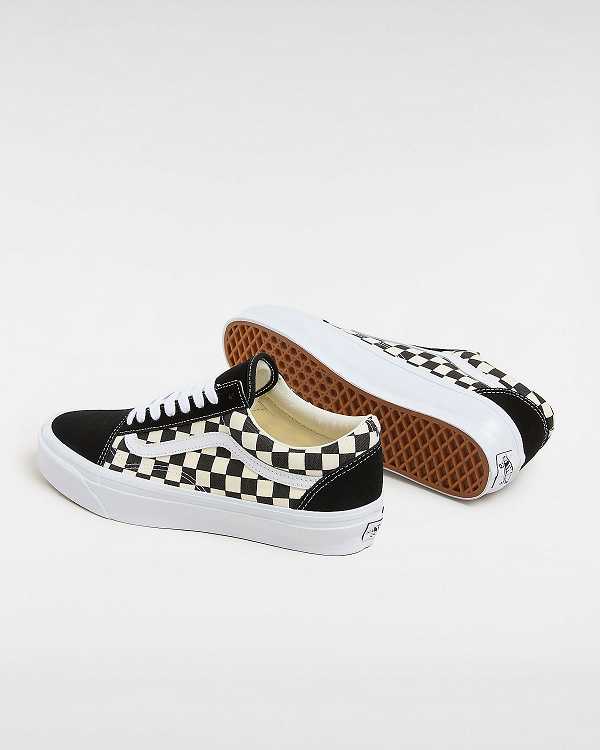 Black / White Women Vans Premium Old Skool 36 Skate Shoes Australia | VN8294751